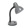 Simple Designs Basic Metal Desk Lamp with Flexible Hose Neck, Gray LD1003-GRY
